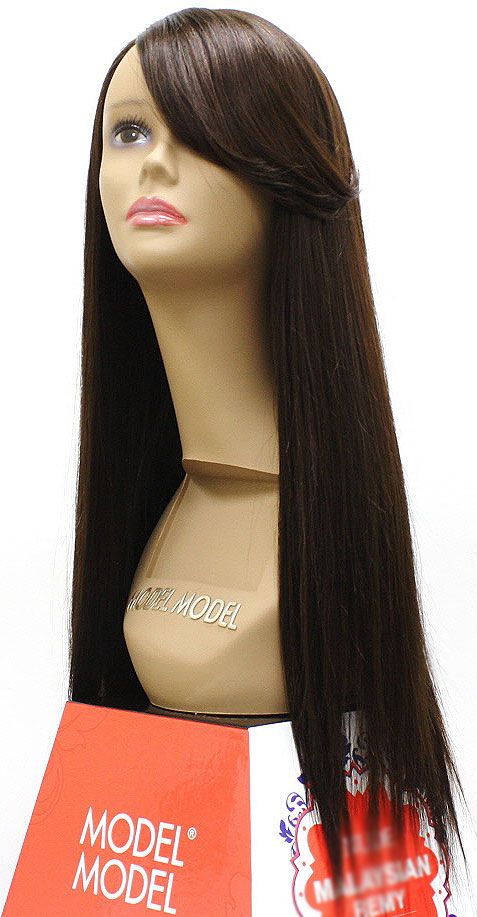 Model Model Clean Human Hair Weave NATURAL STRAIGHT or YAKY WEAVE 8 - 26" - Hollywood Beauty STL