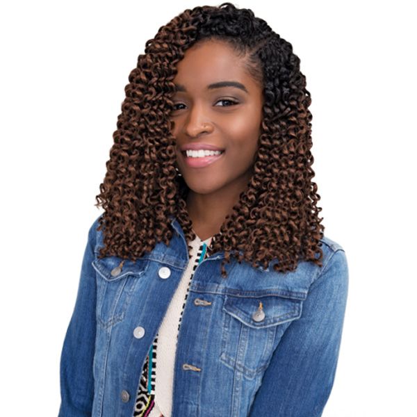 Janet Collection Synthetic Crochet Braid - 3X CHIC N CURLY DOMINICAN CURL 10" - Hollywood Beauty STL