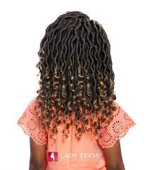 Mane Concept Synthetic Afri Naptural Kids Locs Crochet Braid - KLOC01 NINI WAVY GODDESS LOCS 10" - Hollywood Beauty STL