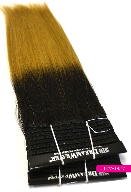 Model Model Remy Dreamweaver 100% Human DREAM WEAVER YAKY 10/12/14 Inch OMBRE TWO TONE - Hollywood Beauty STL