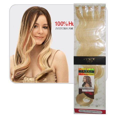 Janet Collection 100% Remy Human Hair Pre Glued I Tip Body Wave 18 Inch [D] - Hollywood Beauty STL