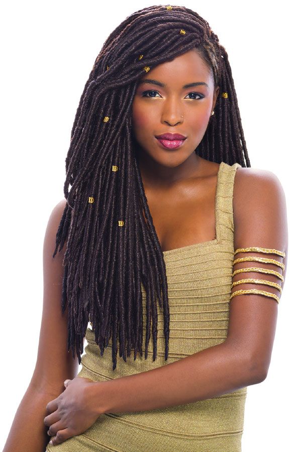 Janet Collection Synthetic Hair Crochet Braids Havana 2X MAMBO FAUX LOCS 14 & 18 Inch - Hollywood Beauty STL