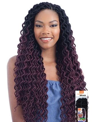 Model Model Glance Crochet Braid 2X Lite SOFT CURLY FAUX LOC 20 Inch - Hollywood Beauty STL
