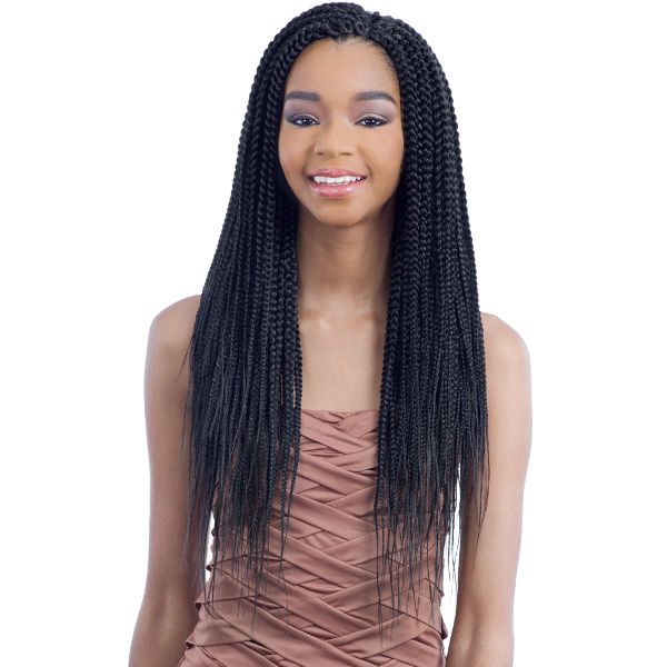 Model Model Synthetic Crochet Glance Braid - PRE STRETCHED NIGERIAN BRAID 20" - Hollywood Beauty STL