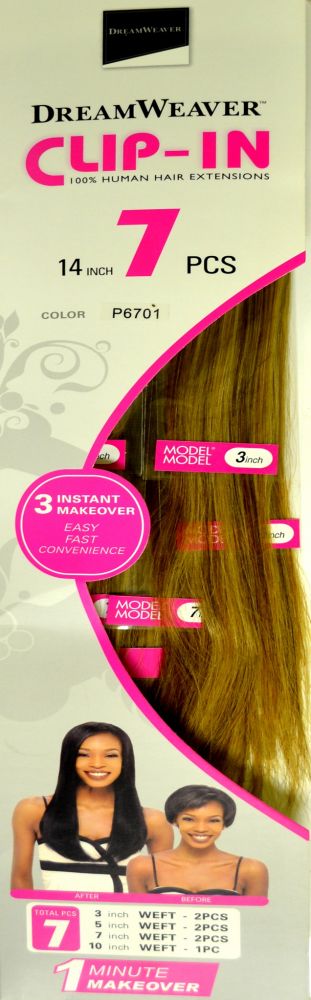 Model Model Dreamweaver Clip In Human Hair 14" - 18" 7 Pcs - Hollywood Beauty STL