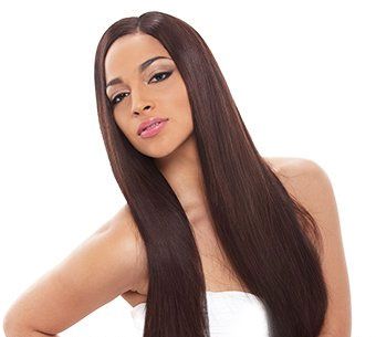 Janet Collection Brazilian Human Hair Blend Weave BRAZILIAN SCENT NATURAL W / NEW YAKY W 10/12/14/16/18 Inch - Hollywood Beauty STL