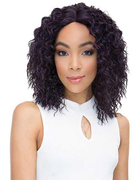 Janet Collection Brazilian Scent Human Hair Blend Lace Front Wig ISABEL