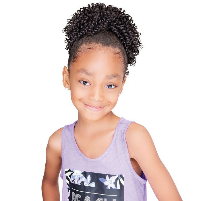 Janet Collection Premium Synthetic Lovely Kid Vine Curl Drawstring Ponytail - Hollywood Beauty STL