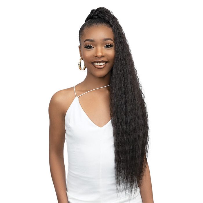 Janet Collection Remy Illusion Ponytail - S/FRENCH 32" - Hollywood Beauty STL