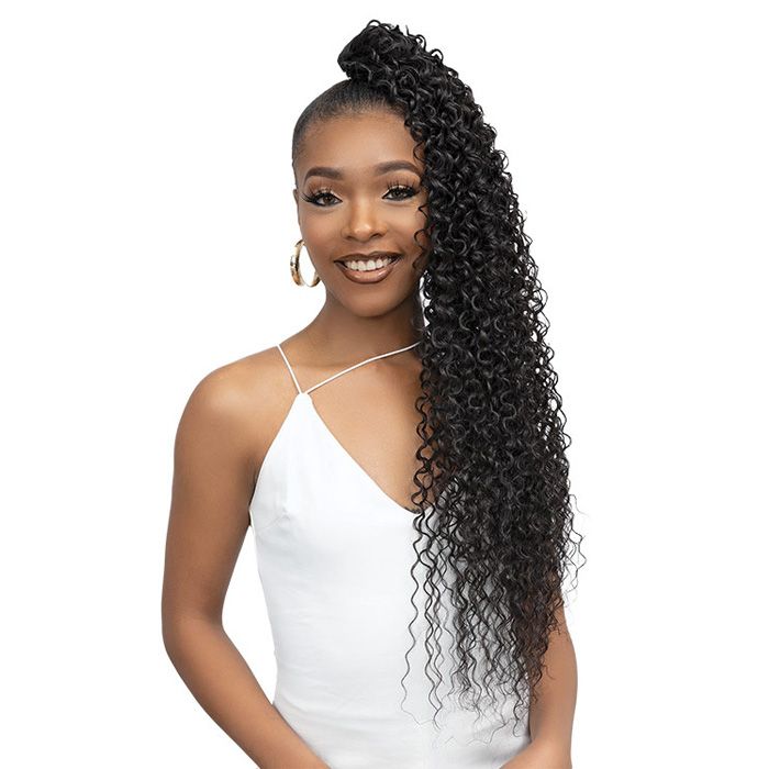 Janet Collection Remy Illusion Ponytail - WATER WAVE 32" - Hollywood Beauty STL