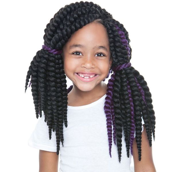 Mane Concept Synthetic Afri Naptural Kids Rock Crochet Braid - KR05 SENEGAL BANTU TWIST 10" - Hollywood Beauty STL