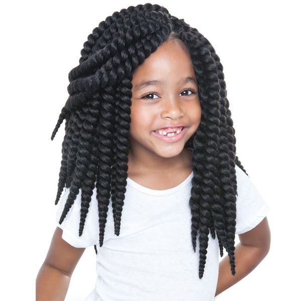 Mane Concept Synthetic Afri Naptural Kids Rock Crochet Braid - KR05 SENEGAL BANTU TWIST 10" - Hollywood Beauty STL