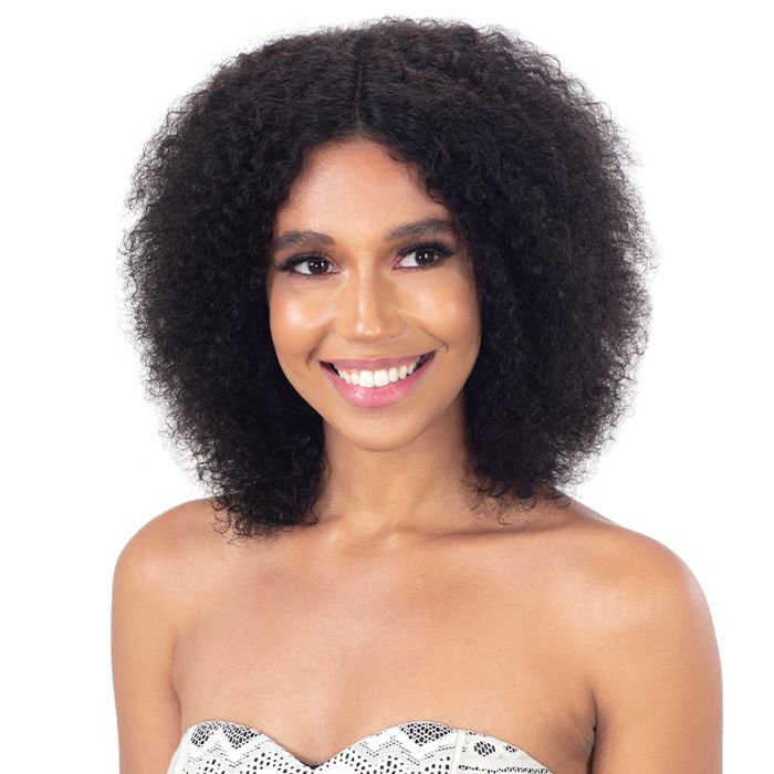 Model Model Nude Fresh Human Hair HD Lace 5" Deep Wide Part Wig Wet N Wavy Cavalla Curl - Hollywood Beauty STL