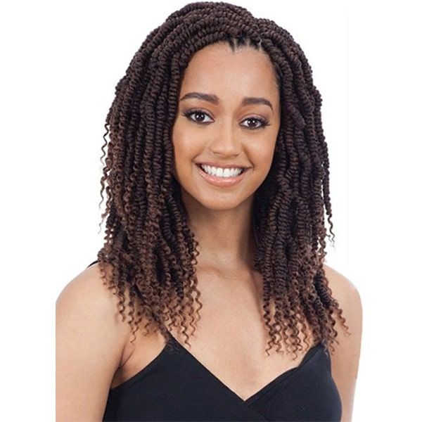Model Model Glance Crochet Braid - 2X LARGE BOMB TWIST 12" - Hollywood Beauty STL