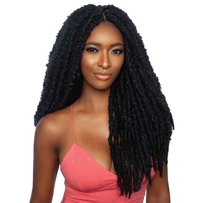 Mane Concept Synthetic Afri Naptural Crochet Braid - 2X BUTTERFLY LOCS 18" - Hollywood Beauty STL