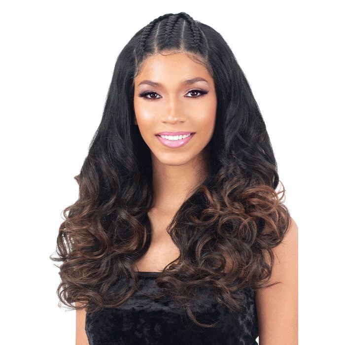 Model Model Synthetic Braid Styled HD 13X6 Lace Wig - MIA - Hollywood Beauty STL