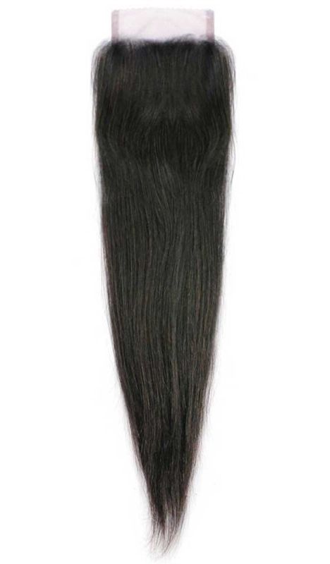 Mane Concept Trill 4" x 4" Swiss Lace Closure 100% Brazilian Unprocessed Virgin Remy Human Hair STRAIGHT 14 Inch [D] - Hollywood Beauty STL