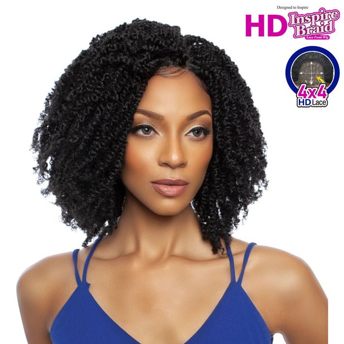 Mane Concept Inspire Braid 4x4 HD Lace Front Wig - RCHB202 BAHAMAS TWIST 14" - Hollywood Beauty STL