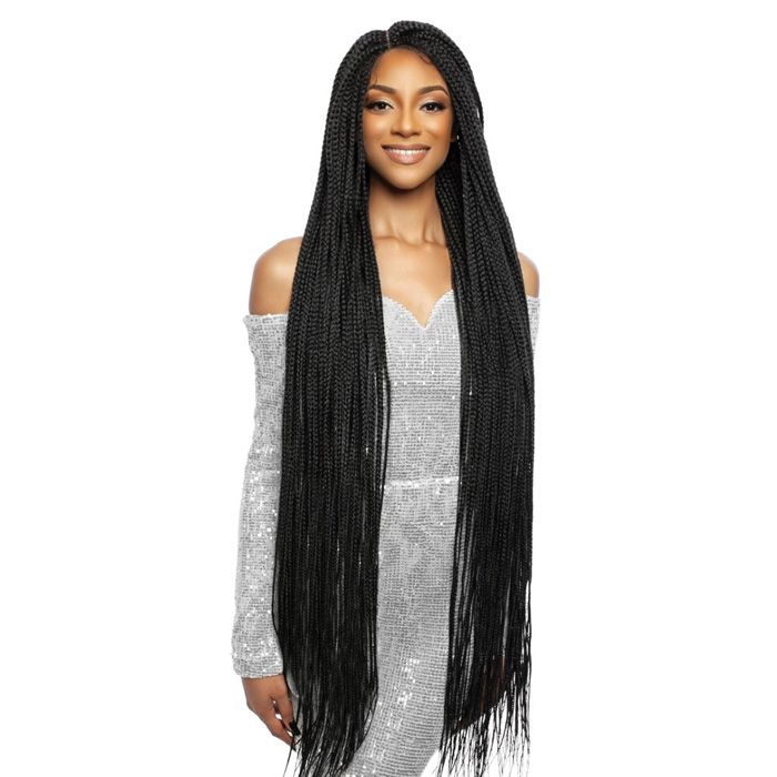 Mane Concept Inspire Braid 4x4 HD Lace Front Wig - RCHB203 BOX BRAID 46" - Hollywood Beauty STL