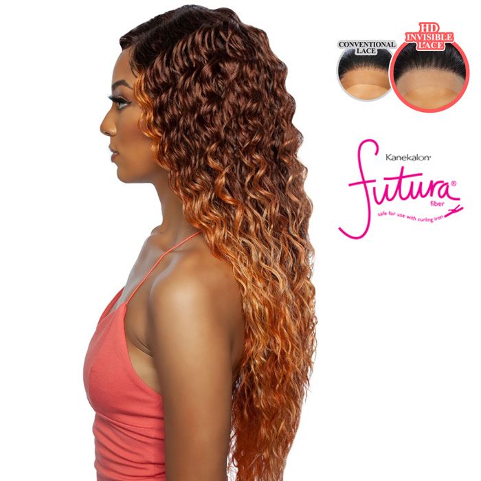 Mane Concept Red Carpet Curly Obsessed Synthetic HD Lace Front Wig - RCHC204 2C DEFINED WAVES - Hollywood Beauty STL