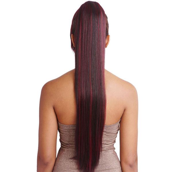 Mane Concept Synthetic Yellowtail Bang X Ponytail YTBT01 YAKY STRAIGHT 28 Inch - Hollywood Beauty STL