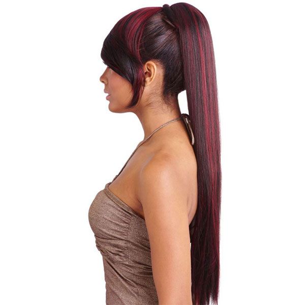 Mane Concept Synthetic Yellowtail Bang X Ponytail YTBT01 YAKY STRAIGHT 28 Inch - Hollywood Beauty STL