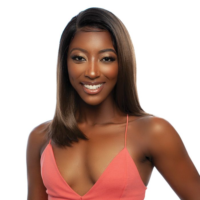 Mane Concept Melanin Queen Human Hair Blend HD Clear Lace Front Wig