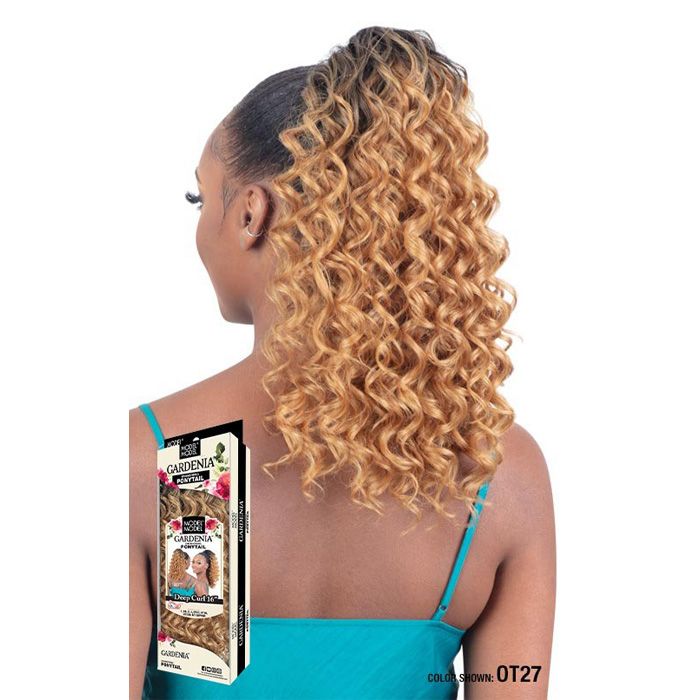 Model Model Gardenia Drawstring Ponytail - DEEP CURL 16" - Hollywood Beauty STL