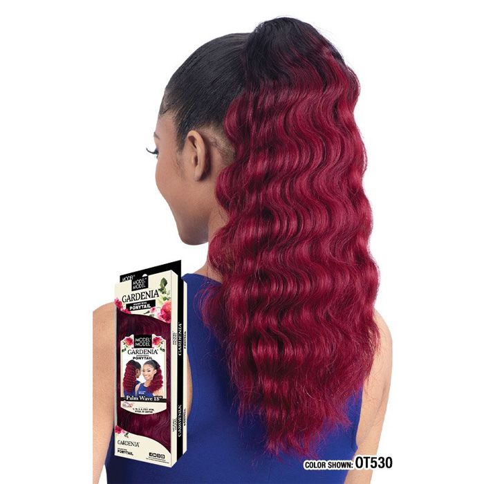 Model Model Gardenia Drawstring Ponytail - PALM WAVE 18" - Hollywood Beauty STL
