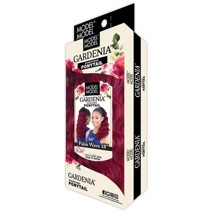 Model Model Gardenia Drawstring Ponytail - PALM WAVE 18" - Hollywood Beauty STL