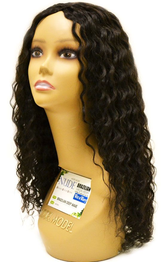 Model Model Nude Blue Virgin Remy 100% Human Hair BRAZILIAN DEEP WAVE 12" - 16" - Hollywood Beauty STL