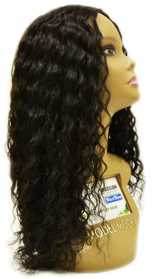 Model Model Nude Blue Virgin Remy 100% Human Hair BRAZILIAN DEEP WAVE 12" - 16" - Hollywood Beauty STL