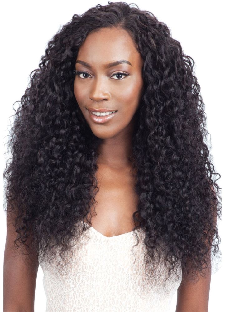 Model Model Nude Fresh 100% Brazilian Wet & Wavy Virgin Remy DEEP WAVE CURL 7 Pcs - Hollywood Beauty STL
