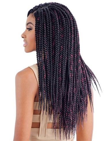 Model Model Glance Crochet Braid SENEGALESE TWIST LARGE - Hollywood Beauty STL