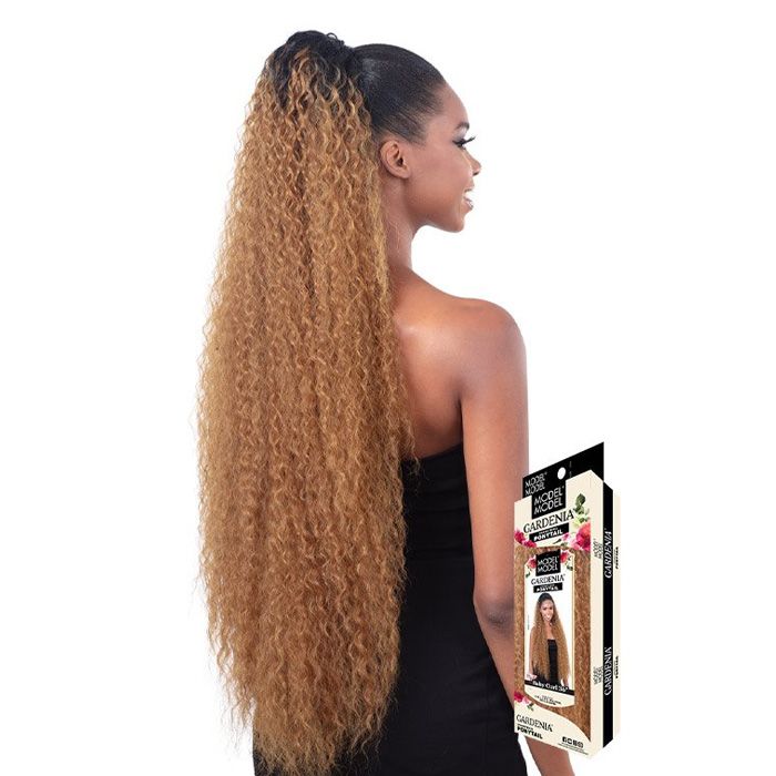 Model Model Gardenia Drawstring Ponytail - BABY CURL 36" - Hollywood Beauty STL