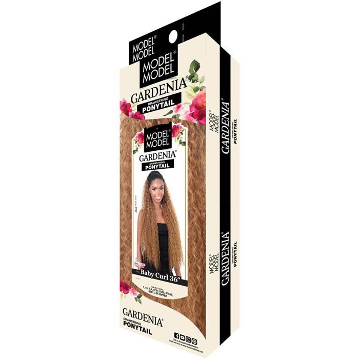 Model Model Gardenia Drawstring Ponytail - BABY CURL 36" - Hollywood Beauty STL
