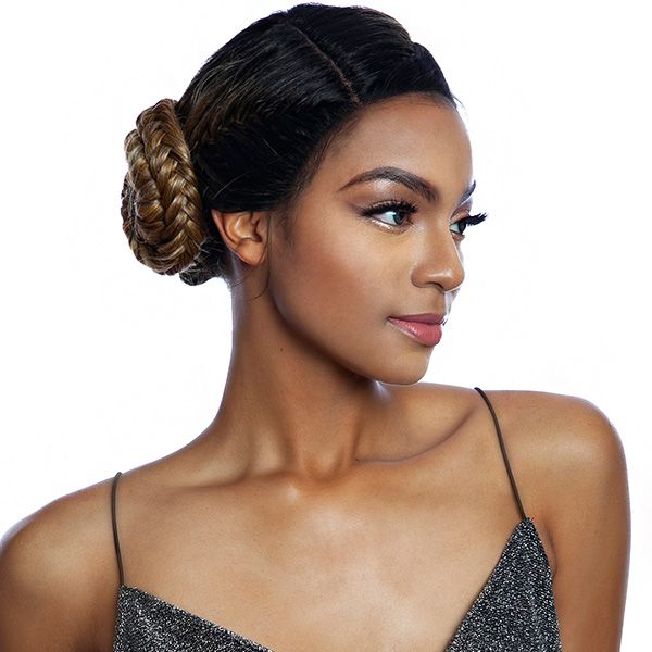 Mane Concept Synthetic Red Carpet Crown Braid Lace Front Wig - RCCB04 PEONY - Hollywood Beauty STL