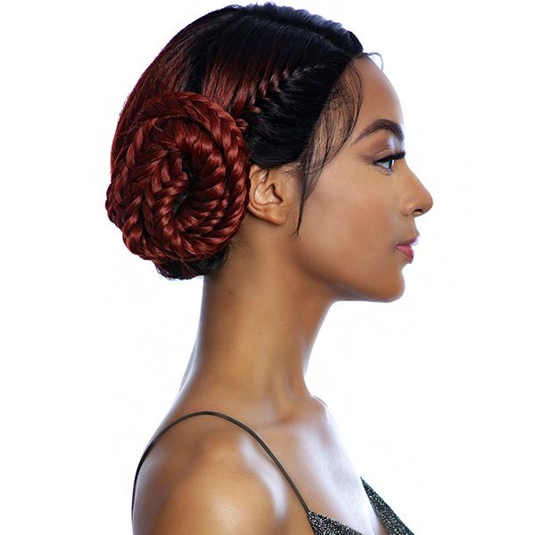 Mane Concept Synthetic Red Carpet Crown Braid Lace Front Wig - RCCB04 PEONY - Hollywood Beauty STL