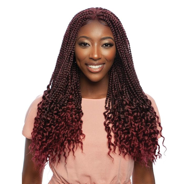 Mane Concept HD Inspire Braid Lace Part Wig - RCHB102 CRIMP ENDS BOX BRAID 22" - Hollywood Beauty STL