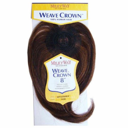 Model Model 100% Human Hair WEAVE CROWN Closure 8 Inch - Hollywood Beauty STL