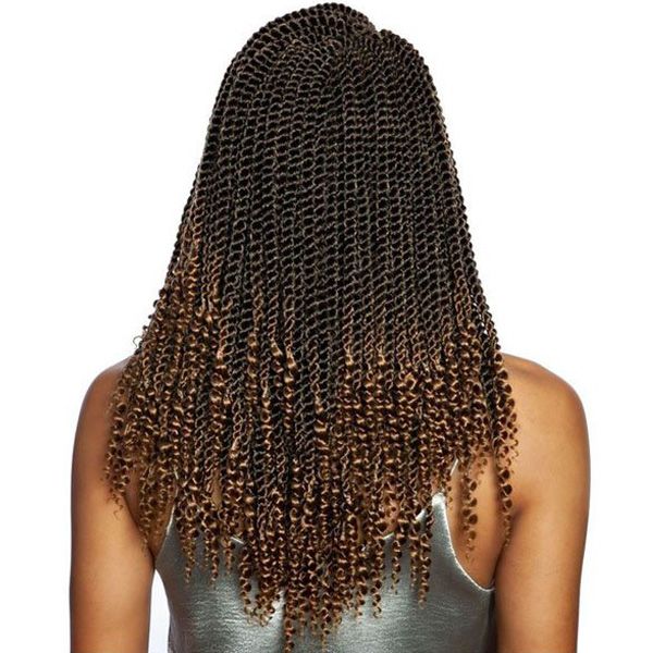 Mane Concept Synthetic Afri Naptural Crochet Braid - SB307 3X COILY ENDS SENEGAL TWIST 14" - Hollywood Beauty STL