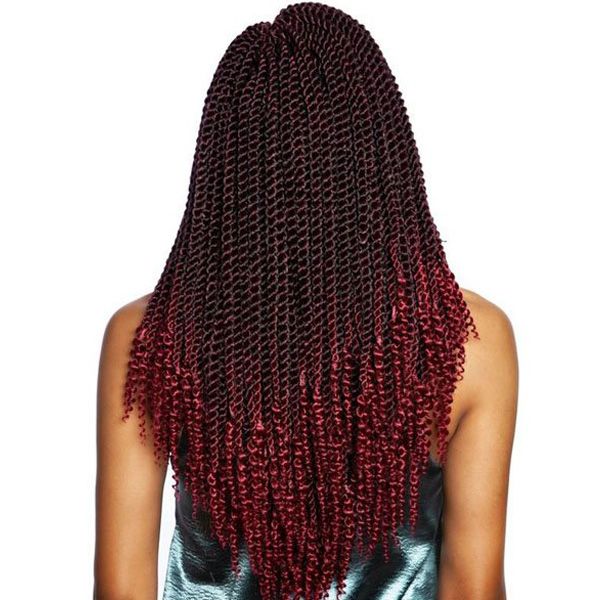 Mane Concept Synthetic Afri Naptural Crochet Braid - SB308 3X COILY ENDS SENEGAL TWIST 18" - Hollywood Beauty STL
