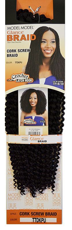 Model Model Glance Braid CORK SCREW BRAID - Hollywood Beauty STL