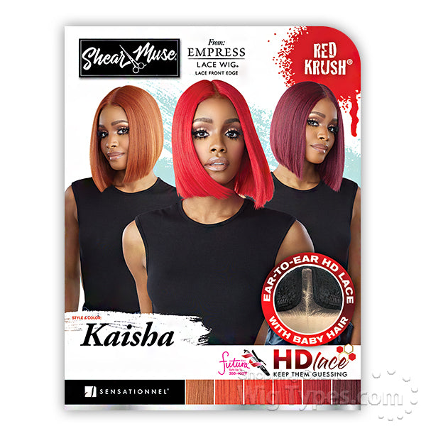 Sensationnel Shear Muse Red Krush Synthetic Hair Empress HD Lace Front Wig - KAISHA | Hollywood Beauty STL | Beauty Supply In St. Louis Missouri | #1 Beauty Supply Near