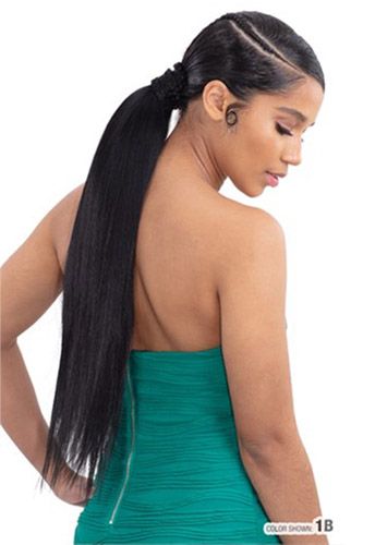 Model Model Synthetic Quick Wrap WEAVE PONYTAIL SMOOTH STRAIGHT - Hollywood Beauty STL