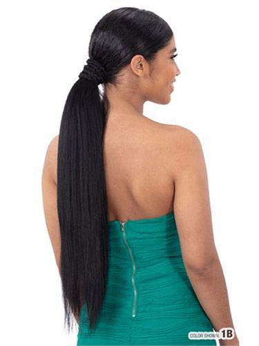 Model Model Synthetic Quick Wrap WEAVE PONYTAIL SMOOTH STRAIGHT - Hollywood Beauty STL