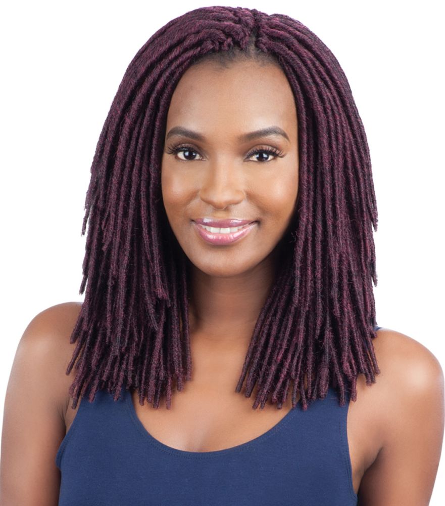 Model Model Glance Crochet Braid 2X MEDIUM SOFT FAUX LOC 10 Inch - Hollywood Beauty STL