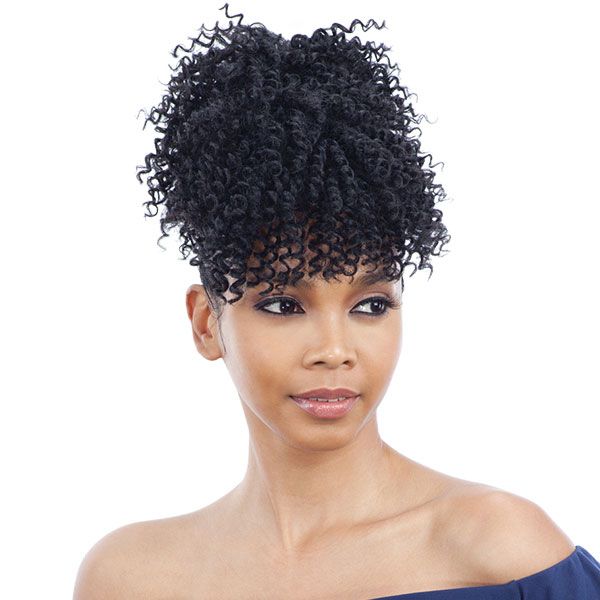 Model Model Synthetic Ponypom and Bang Drawstring Ponytail - SPRING - Hollywood Beauty STL