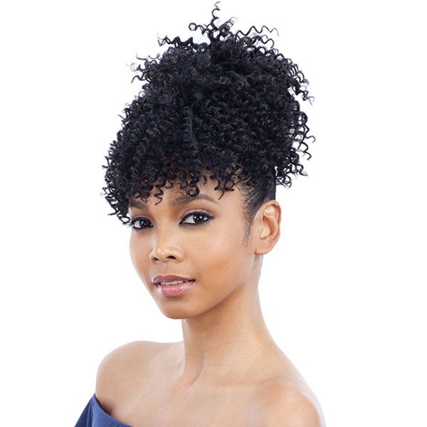 Model Model Synthetic Ponypom and Bang Drawstring Ponytail - SPRING - Hollywood Beauty STL