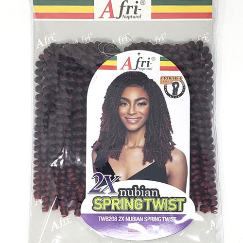Mane Concept Synthetic Afri Naptural Crochet Braid - TWB208 2X NUBIAN SPRING TWIST - Hollywood Beauty STL